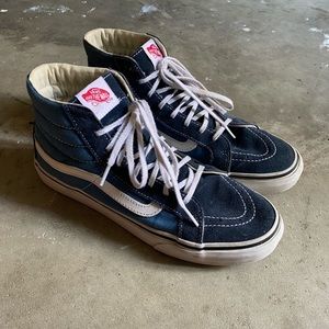 Navy Blue Vans size 9